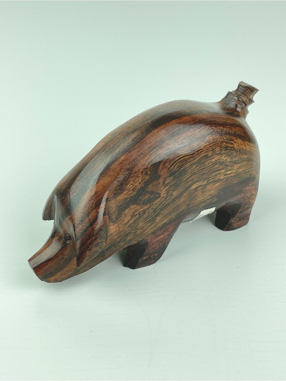 Desert Ironwood Pig Javelina Small 4" Sculpture Carving Made in Mexico Dark Brow